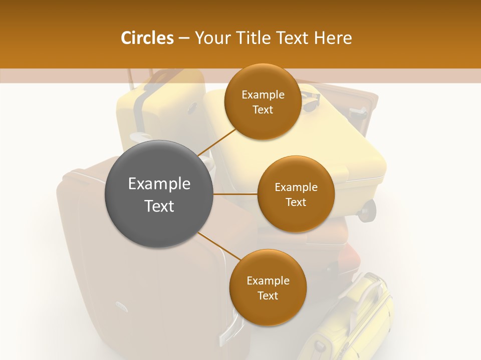 Modern Luggage Handle PowerPoint Template