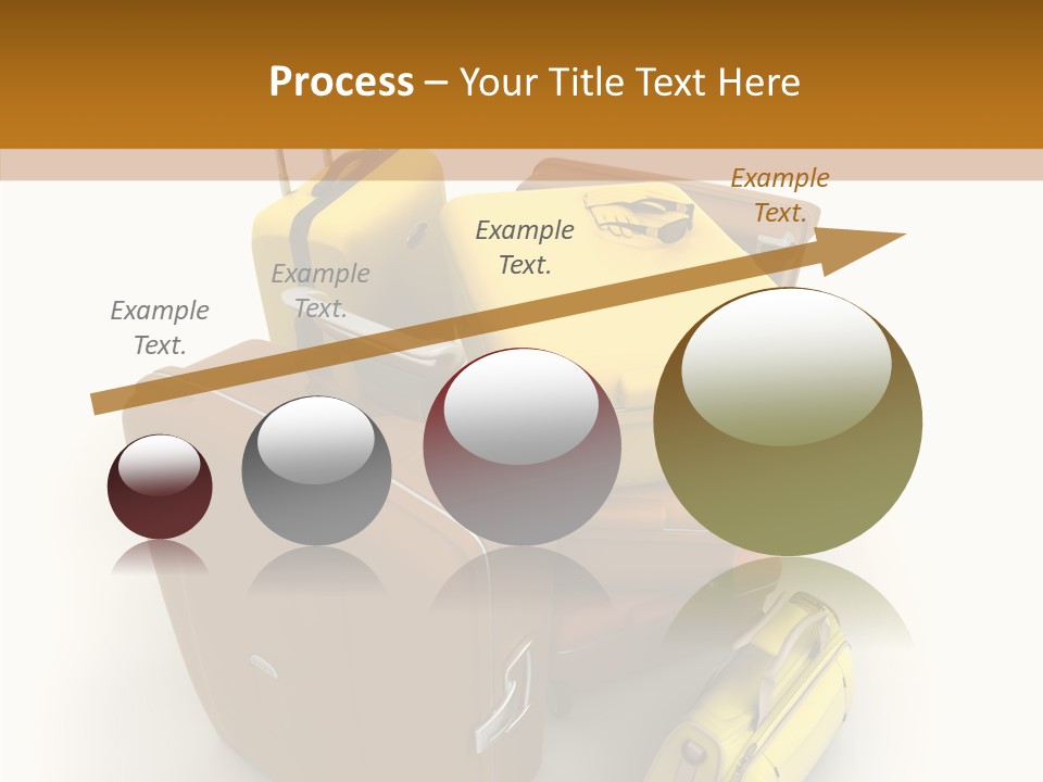 Modern Luggage Handle PowerPoint Template