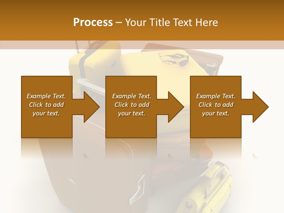 Modern Luggage Handle PowerPoint Template