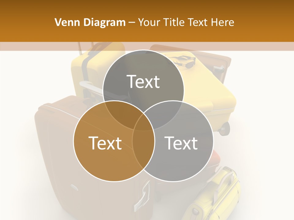 Modern Luggage Handle PowerPoint Template