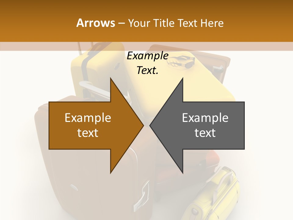 Modern Luggage Handle PowerPoint Template