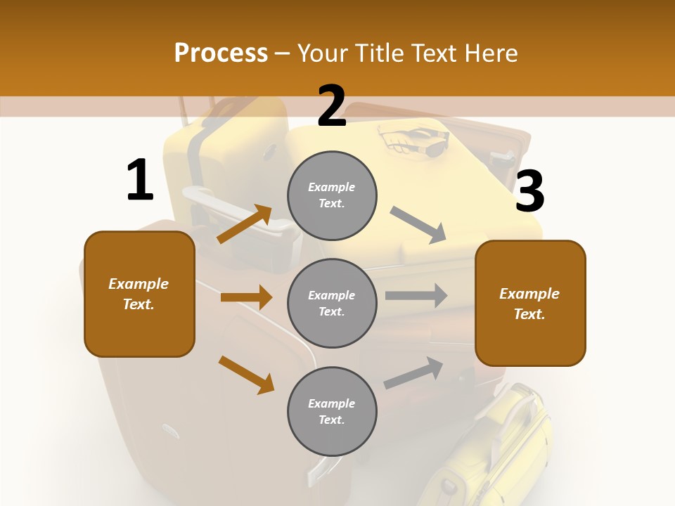 Modern Luggage Handle PowerPoint Template