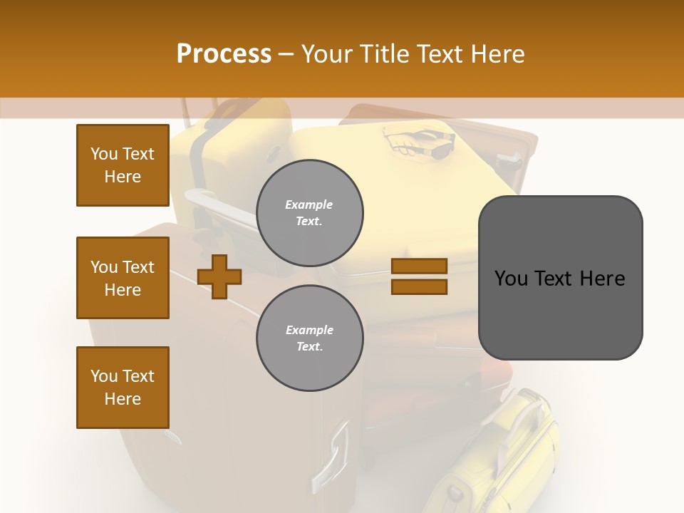 Modern Luggage Handle PowerPoint Template