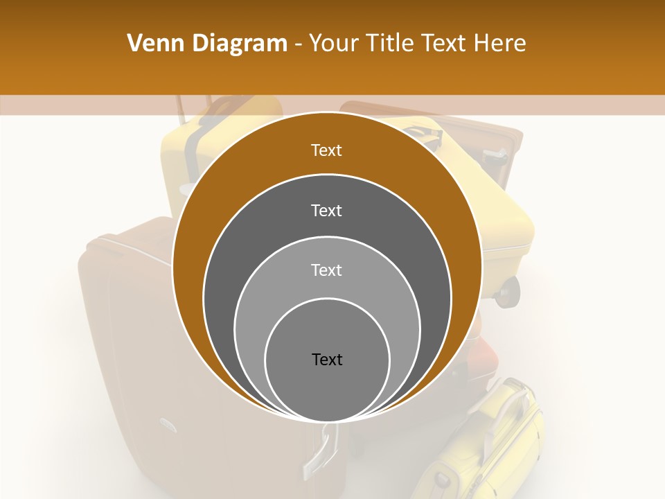 Modern Luggage Handle PowerPoint Template