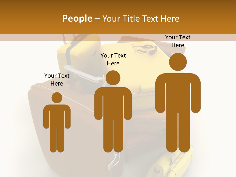 Modern Luggage Handle PowerPoint Template