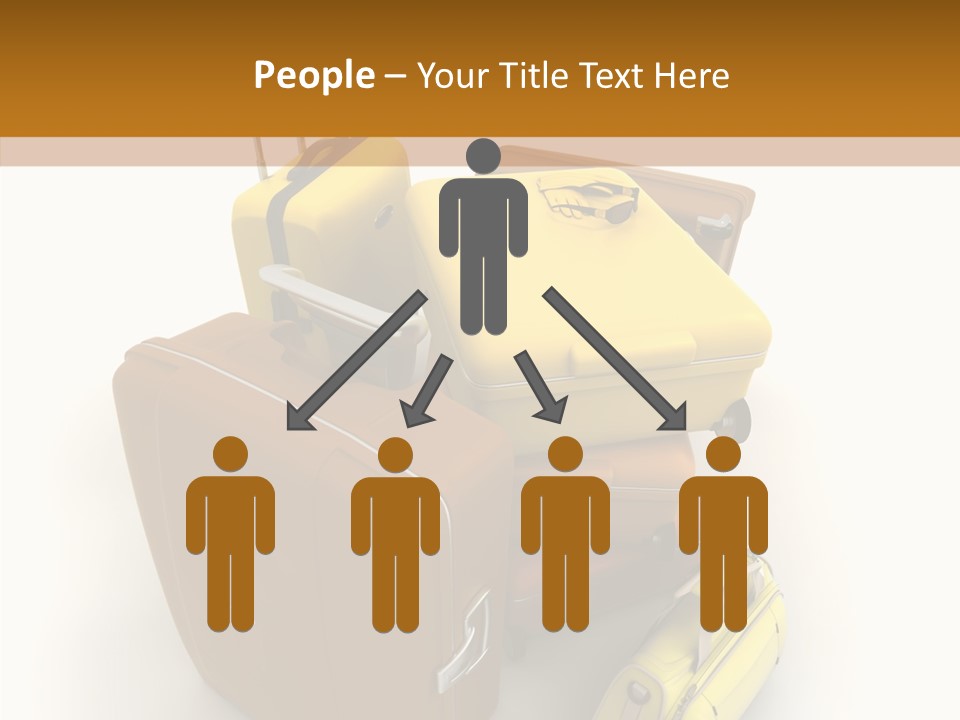 Modern Luggage Handle PowerPoint Template