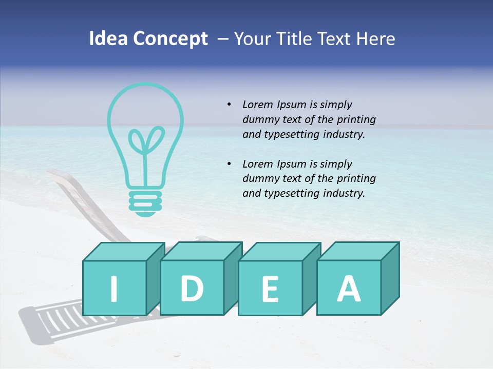 Seascape Ripple Scenery PowerPoint Template