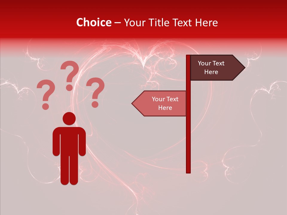 Symbol Burning Illusion PowerPoint Template