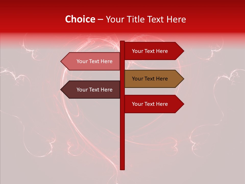 Symbol Burning Illusion PowerPoint Template