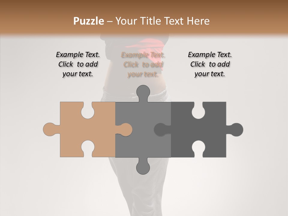 Female Teenage Gymnastics PowerPoint Template