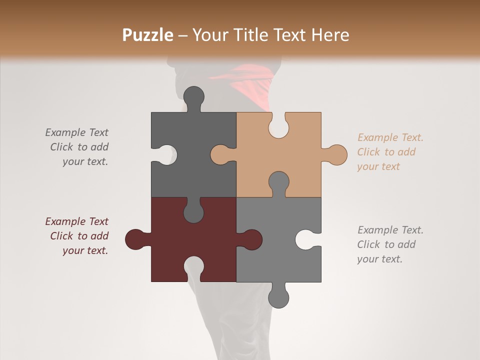 Female Teenage Gymnastics PowerPoint Template