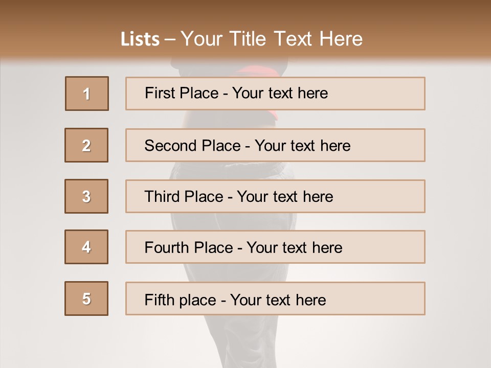 Female Teenage Gymnastics PowerPoint Template