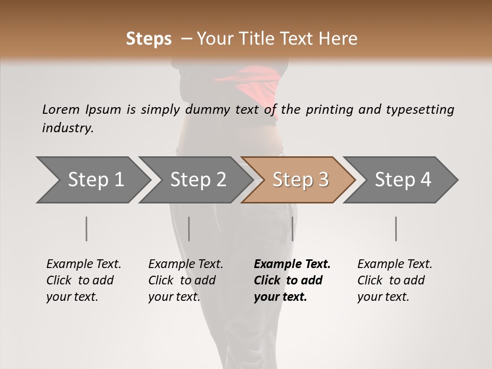 Female Teenage Gymnastics PowerPoint Template