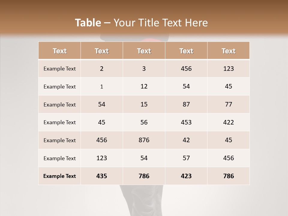 Female Teenage Gymnastics PowerPoint Template