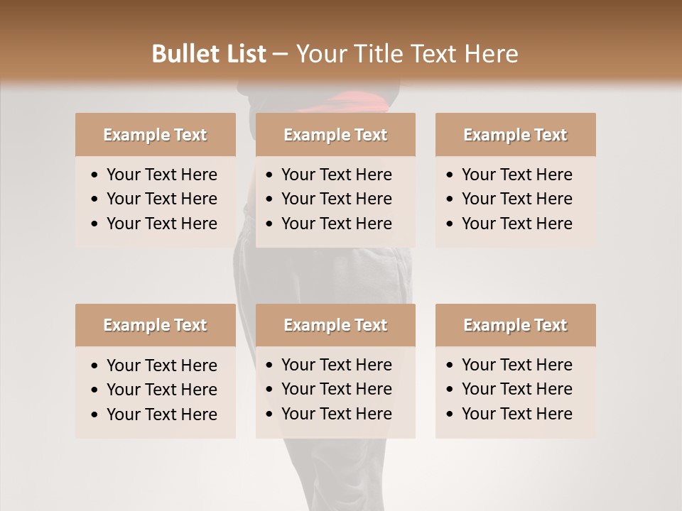 Female Teenage Gymnastics PowerPoint Template