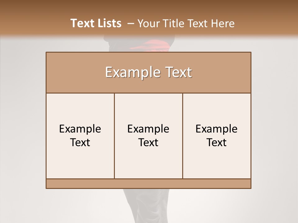 Female Teenage Gymnastics PowerPoint Template