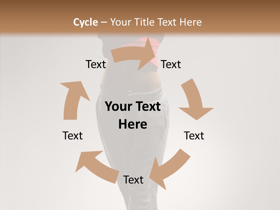 Female Teenage Gymnastics PowerPoint Template