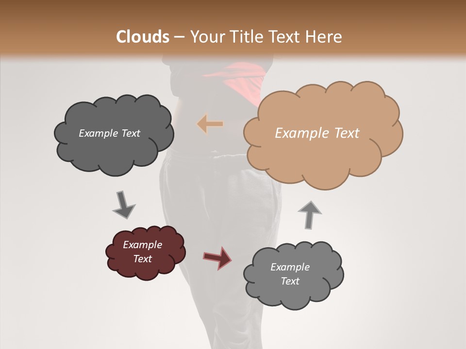 Female Teenage Gymnastics PowerPoint Template