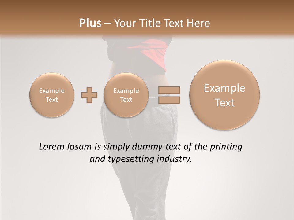 Female Teenage Gymnastics PowerPoint Template