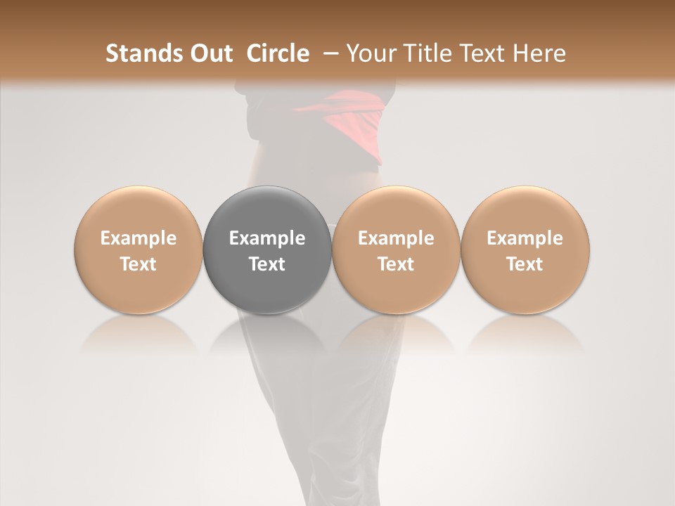 Female Teenage Gymnastics PowerPoint Template