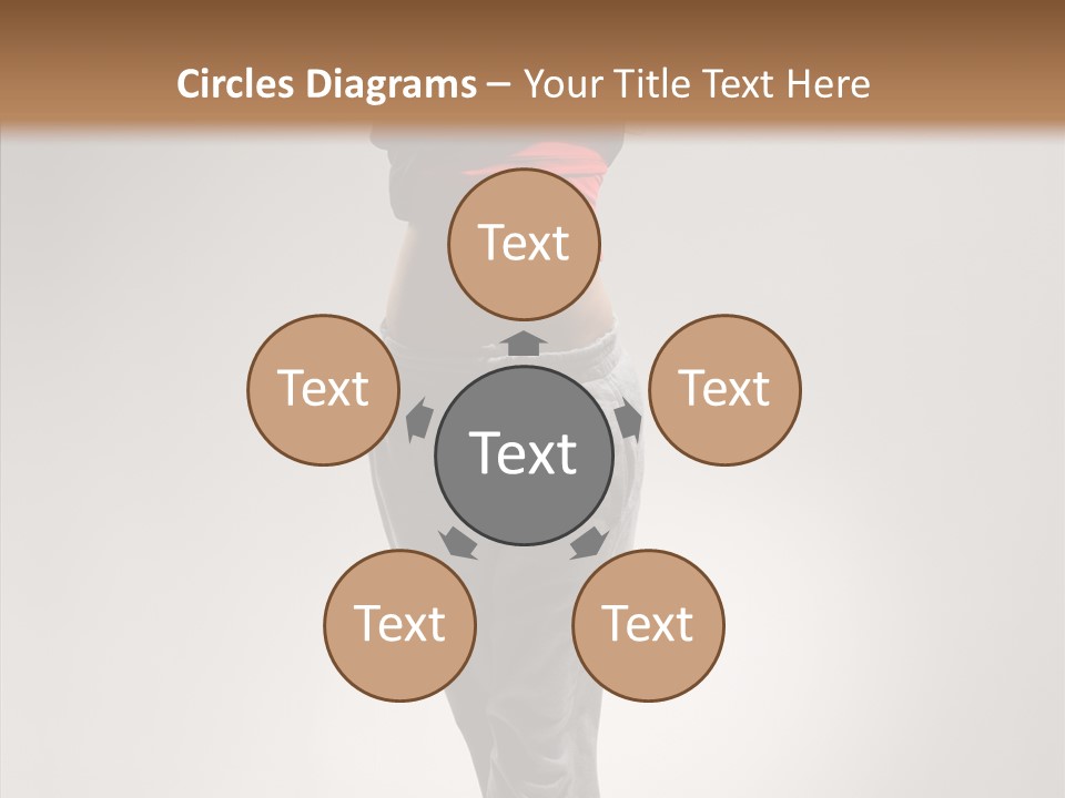 Female Teenage Gymnastics PowerPoint Template