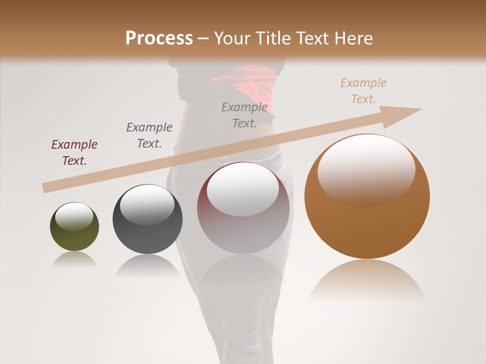 Female Teenage Gymnastics PowerPoint Template