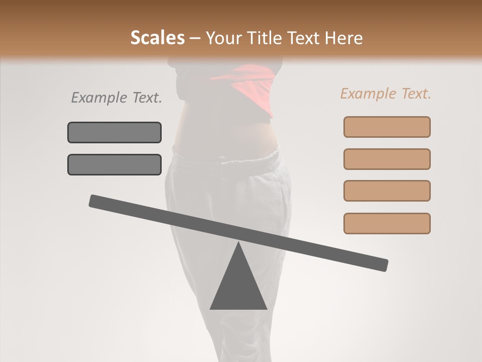 Female Teenage Gymnastics PowerPoint Template