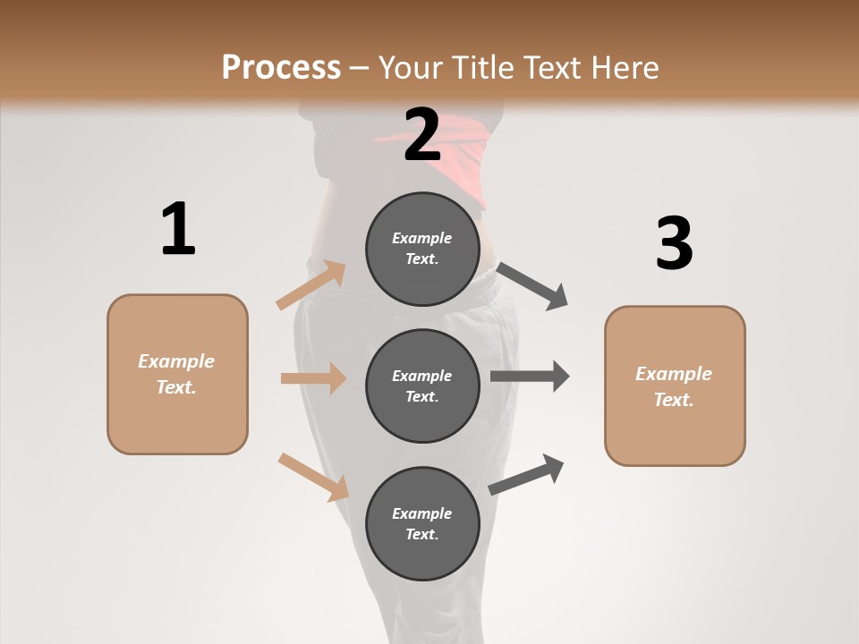 Female Teenage Gymnastics PowerPoint Template