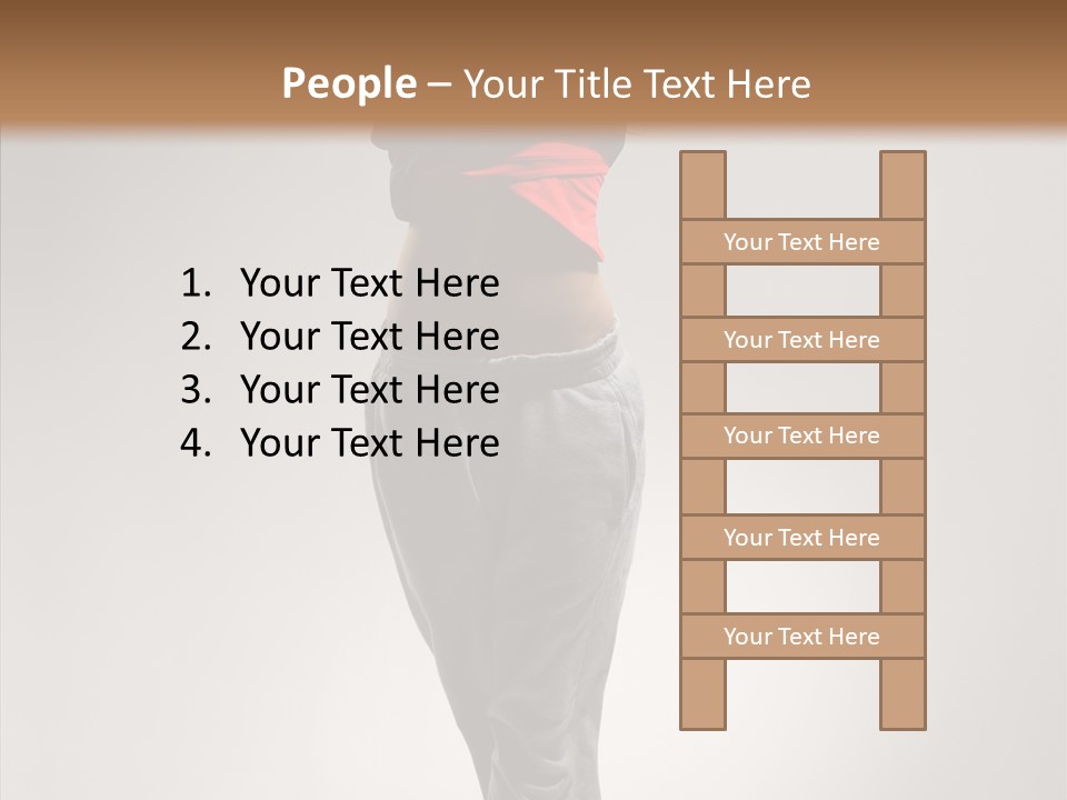 Female Teenage Gymnastics PowerPoint Template