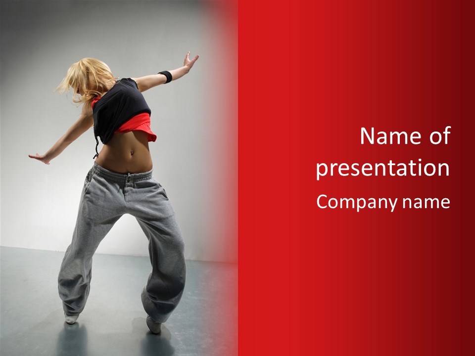 Aerobics Expression Gymnastics PowerPoint Template
