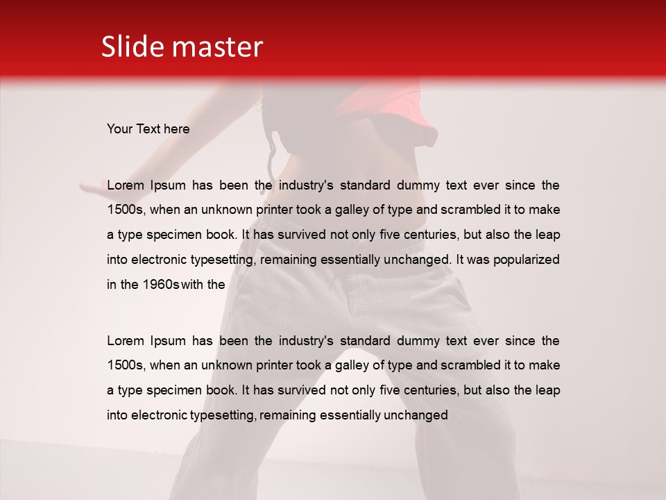 Aerobics Expression Gymnastics PowerPoint Template