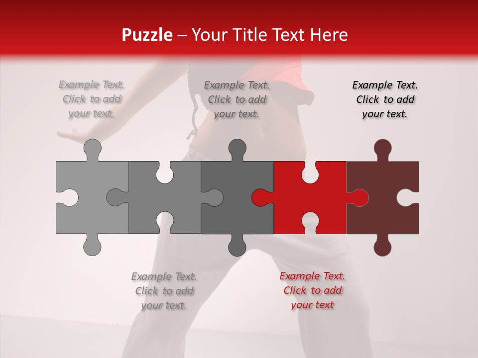 Aerobics Expression Gymnastics PowerPoint Template