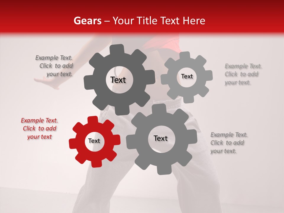 Aerobics Expression Gymnastics PowerPoint Template