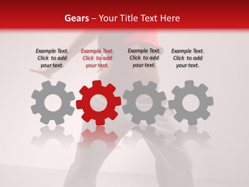 Aerobics Expression Gymnastics PowerPoint Template