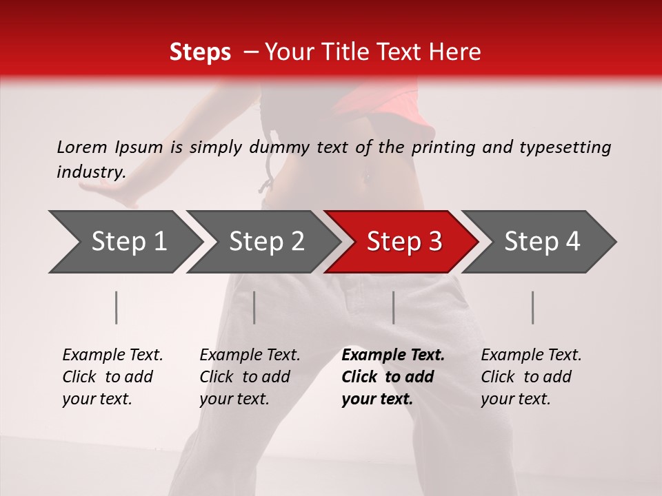 Aerobics Expression Gymnastics PowerPoint Template