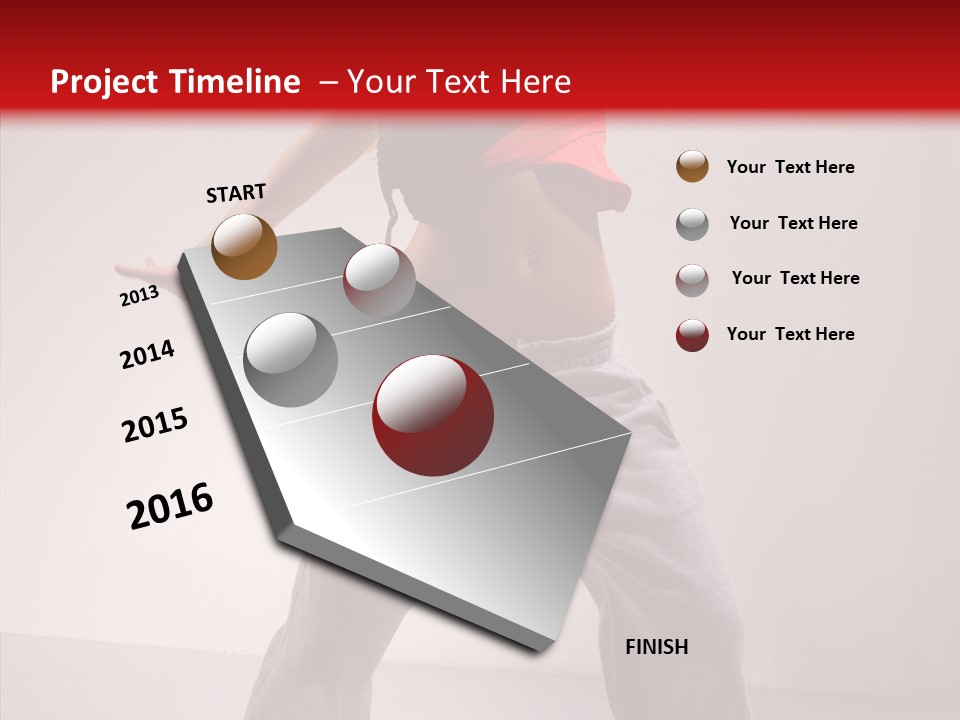 Aerobics Expression Gymnastics PowerPoint Template