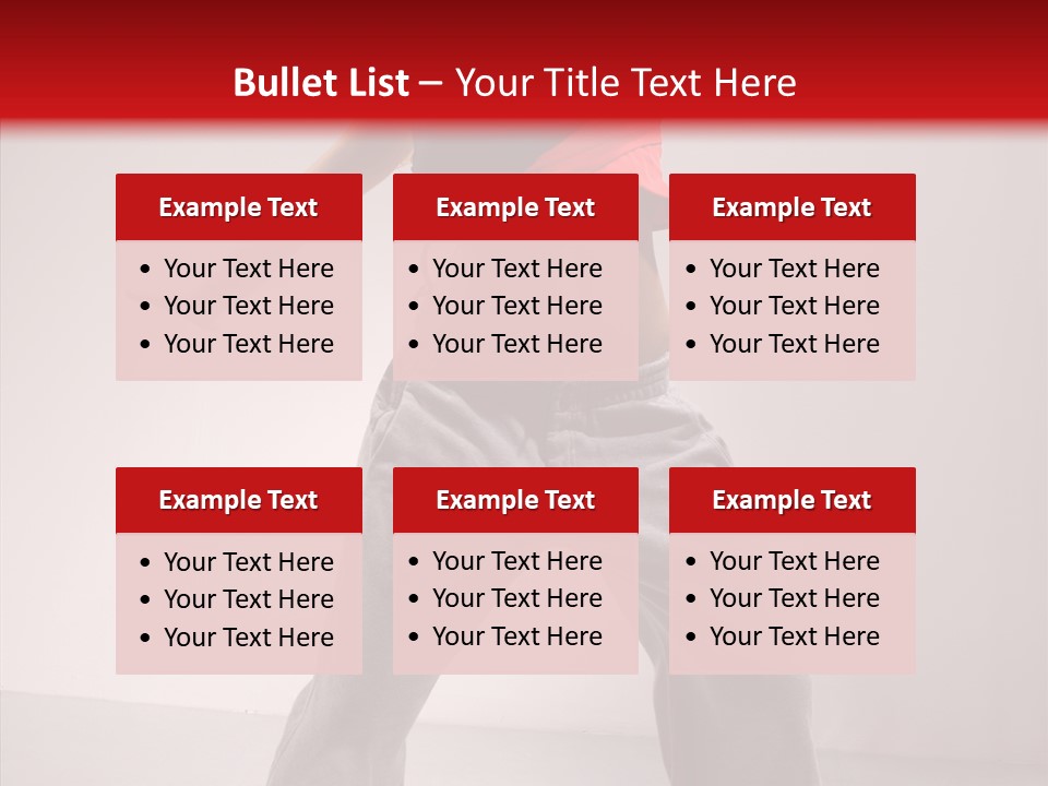 Aerobics Expression Gymnastics PowerPoint Template