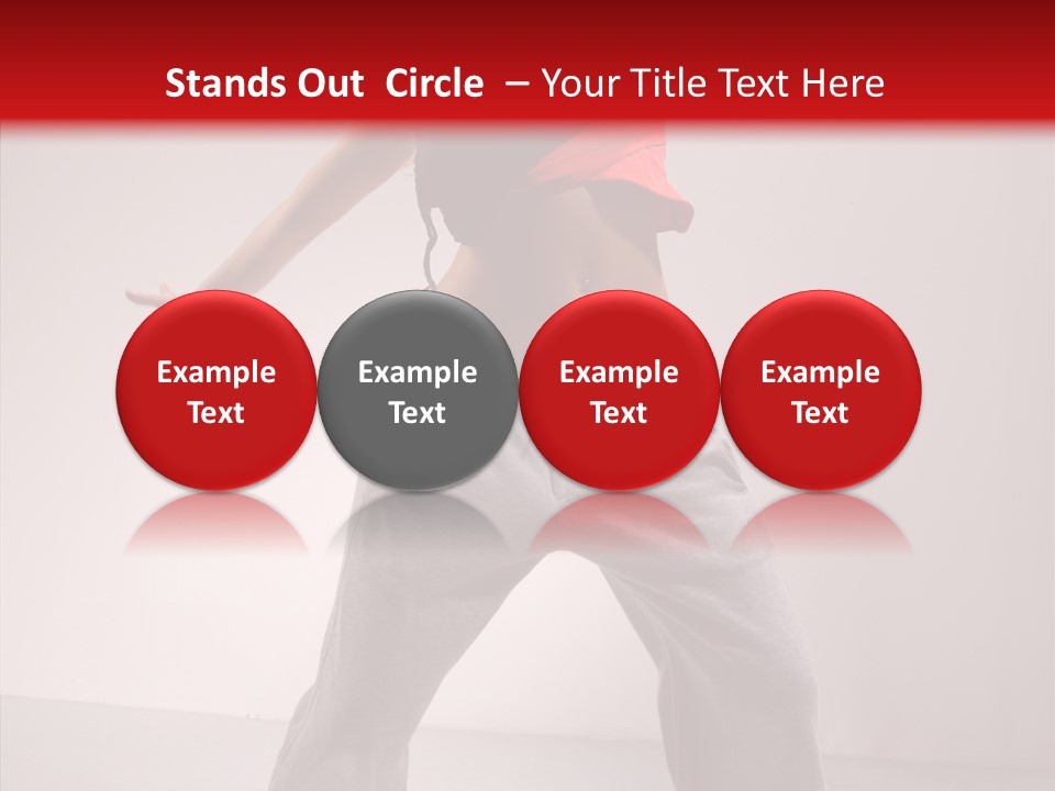 Aerobics Expression Gymnastics PowerPoint Template