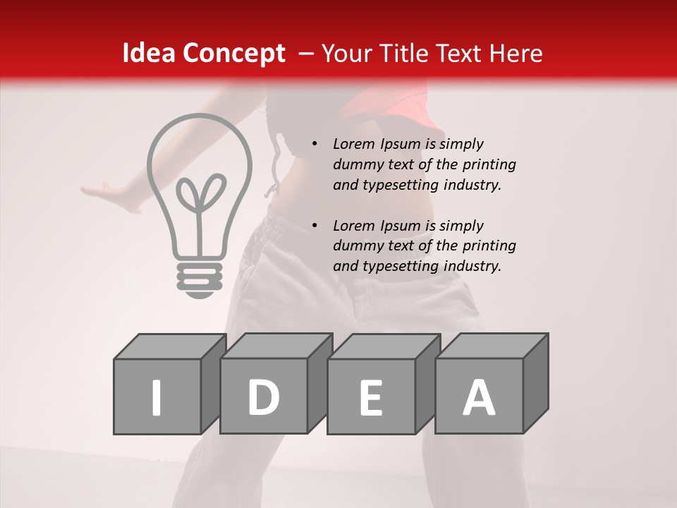 Aerobics Expression Gymnastics PowerPoint Template