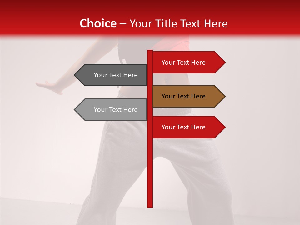 Aerobics Expression Gymnastics PowerPoint Template