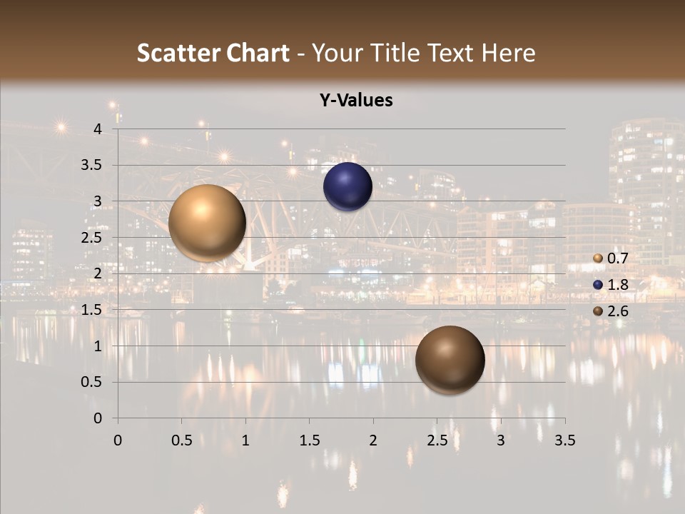 Tourist Attraction Granville Bridge Evening PowerPoint Template