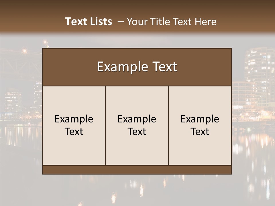 Tourist Attraction Granville Bridge Evening PowerPoint Template