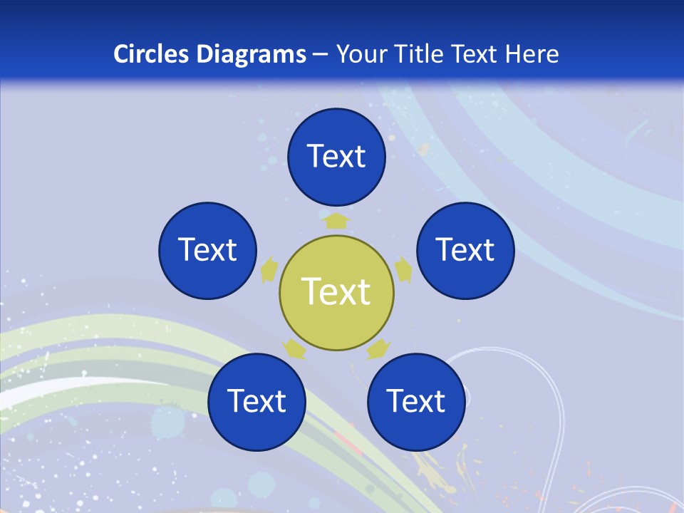 Yellow Beauty Splatters PowerPoint Template