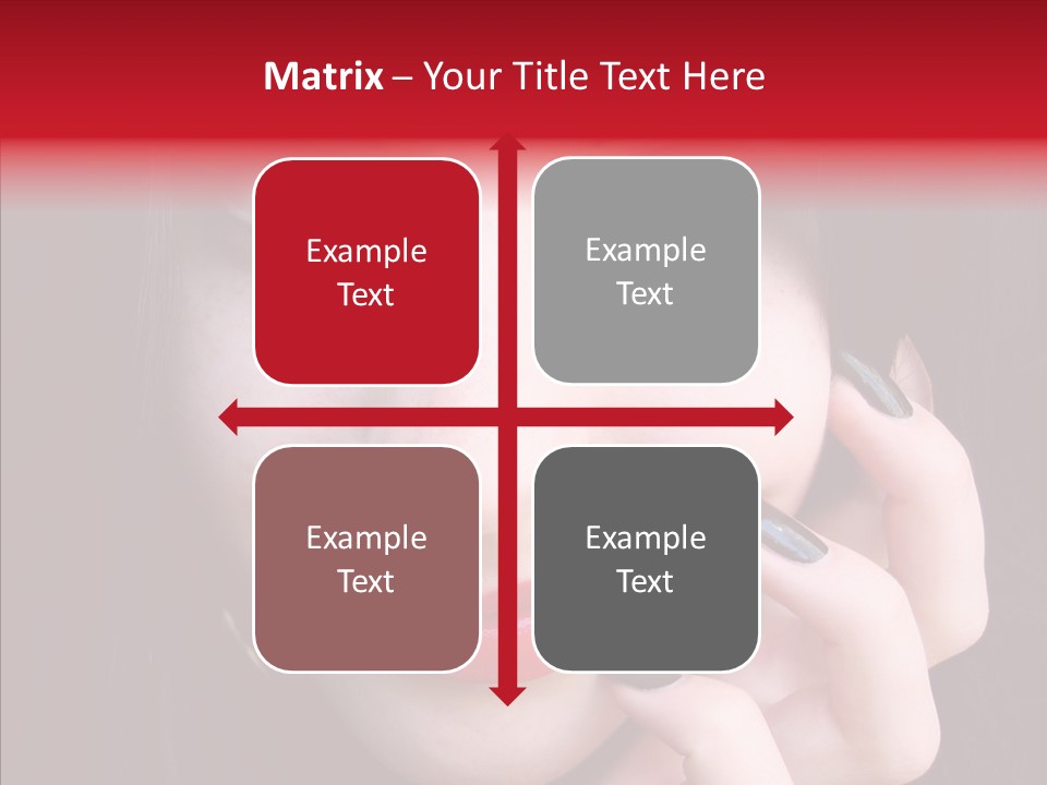 Woman Black Eye PowerPoint Template