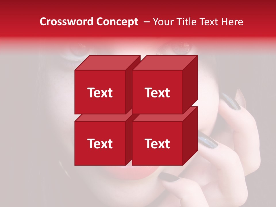 Woman Black Eye PowerPoint Template