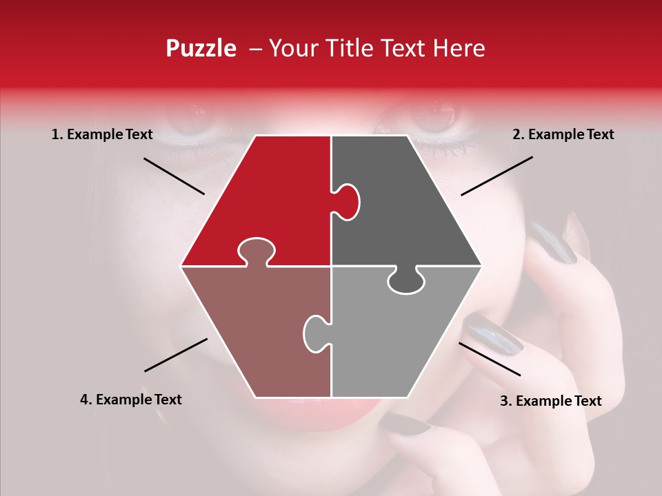 Woman Black Eye PowerPoint Template