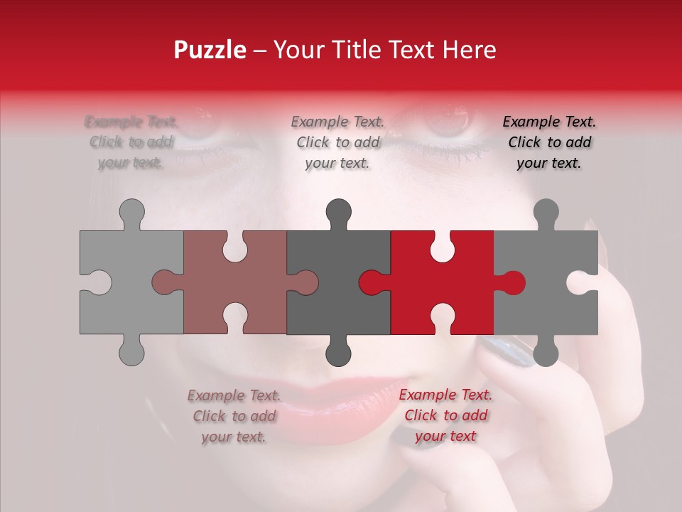 Woman Black Eye PowerPoint Template