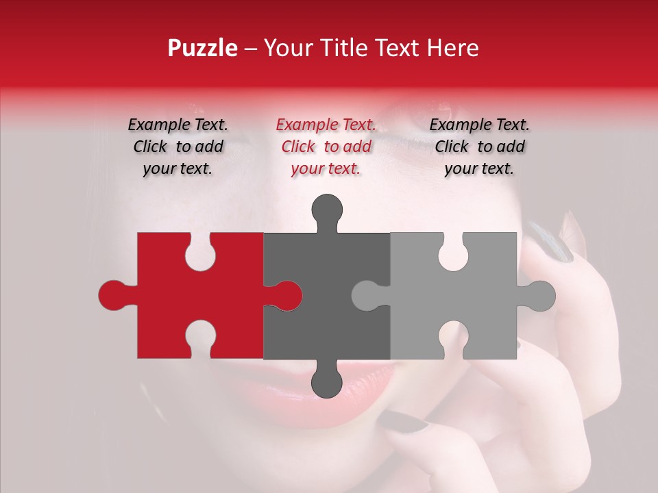 Woman Black Eye PowerPoint Template