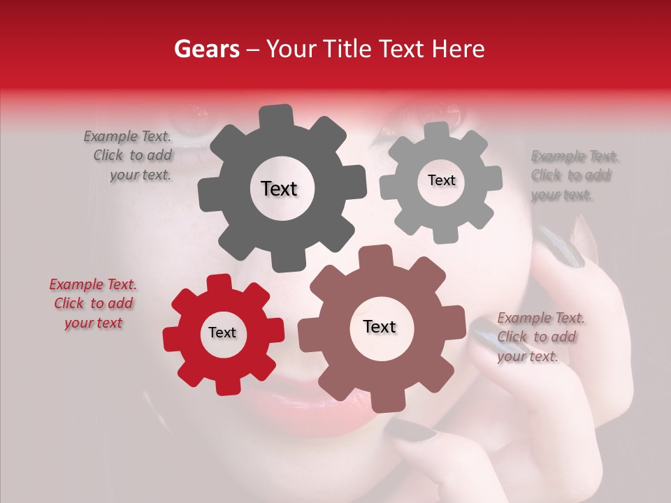 Woman Black Eye PowerPoint Template