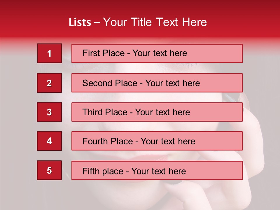 Woman Black Eye PowerPoint Template